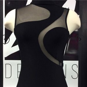 LA Designs-XLC Black Leotard